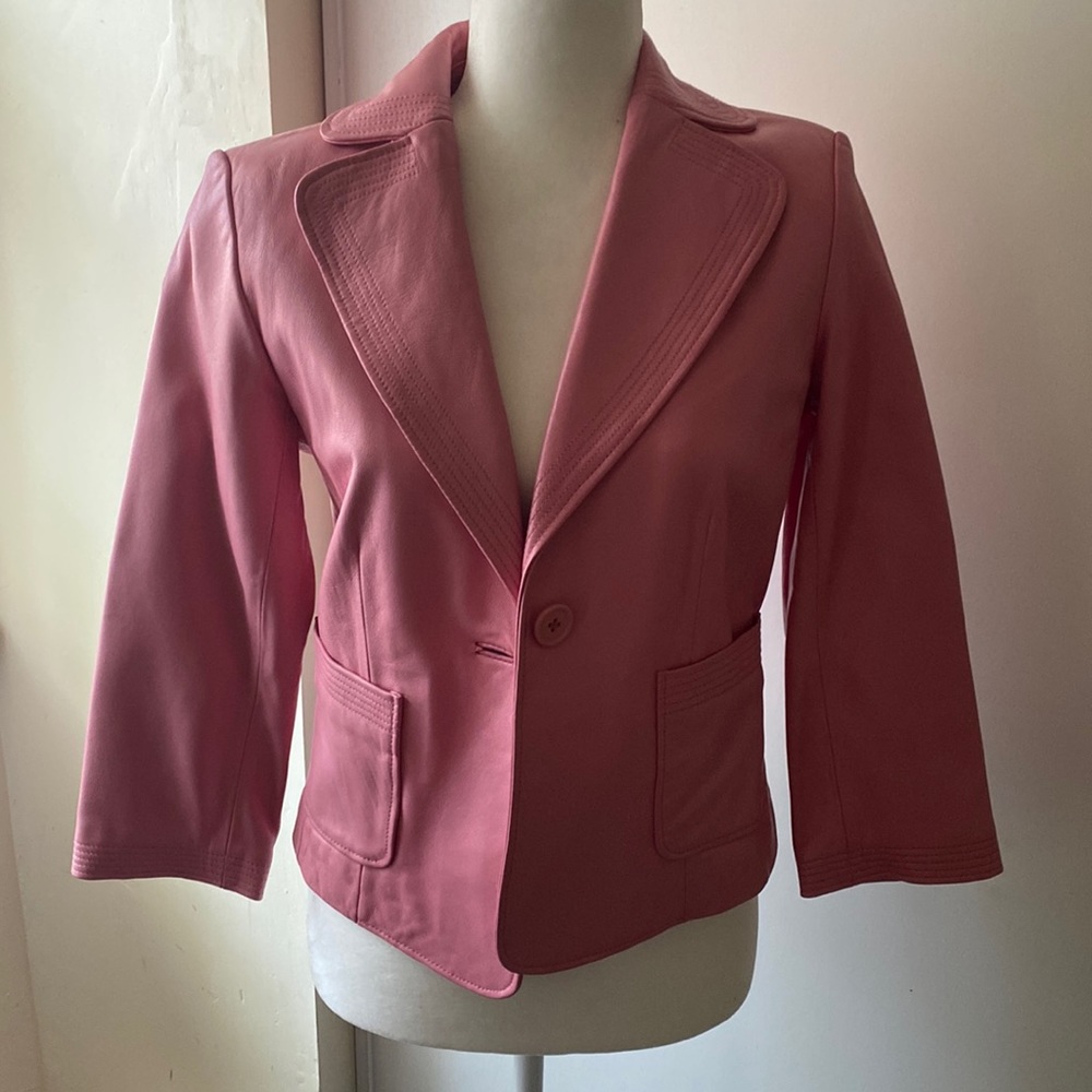 Pink lamb leather Jack